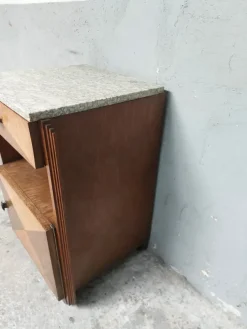 Pamono Art Deco Nightstand in Marble, 1950s Hot