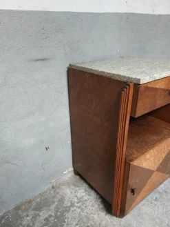 Pamono Art Deco Nightstand in Marble, 1950s Hot