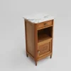 Pamono Art Deco Nightstand in Wood and Marble, 1930s New