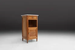 Pamono Art Deco Nightstand in Wood and Marble, 1930s New