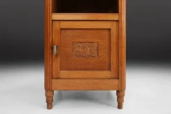 Pamono Art Deco Nightstand in Wood and Marble, 1930s New