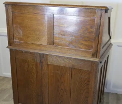 Pamono Art Deco Oak Roll Top Desk, 1890s Sale