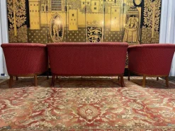 Pamono Art Deco Period Living Room Sofa and Armchairs, Set of 3 Discount