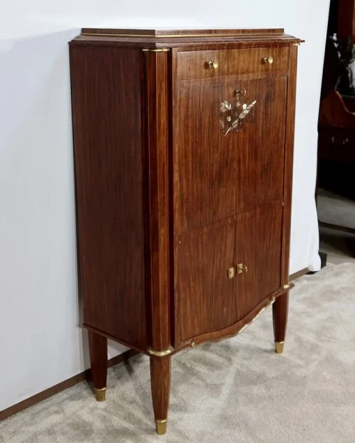 Pamono Art Deco Precious Wood Secretary by Jules Leleu for Maison Leleu, 1940s Hot