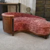 Pamono Art Deco Rognon Sofa in Mahogany Veneer, 1930s