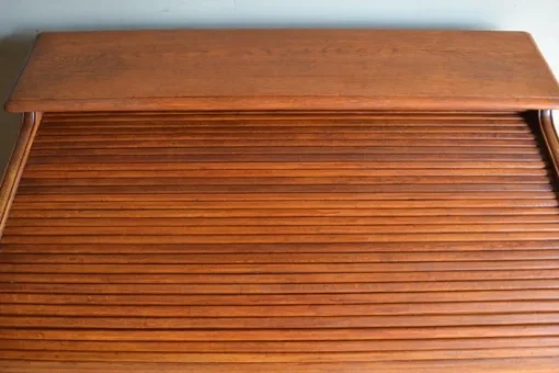 Pamono Art Deco Roller Shutter Secretaire in Oak