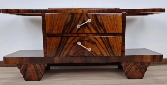 Pamono Art Deco Seagull Wings Vanity, 1940 Hot