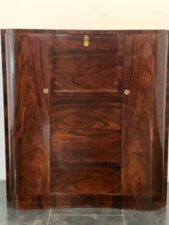 Pamono Art Deco Secretaire in Feather Mahogany Discount