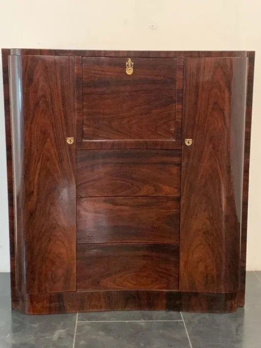 Pamono Art Deco Secretaire in Feather Mahogany Discount