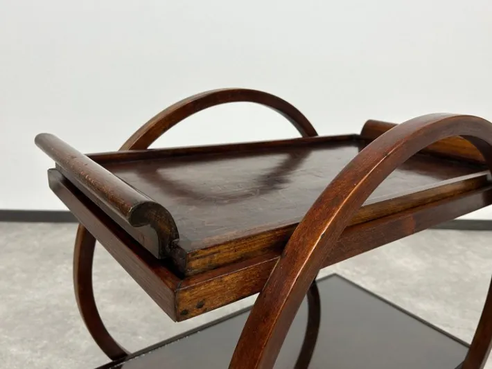 Pamono Art Deco Serving Trolley from Thonet, 1930s Hot
