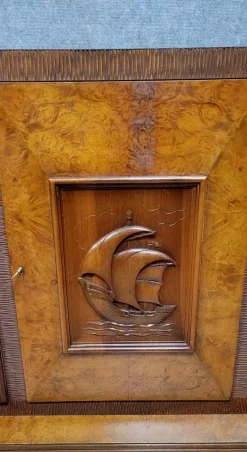 Pamono Art Deco Sideboard in Burl and Carved Wood, Pier Luigi Colli, 1920s Discount