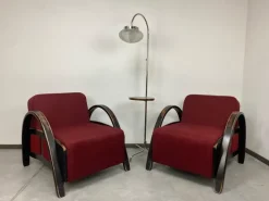 Pamono Art Deco Style Armchairs, 1980s, Set of 2