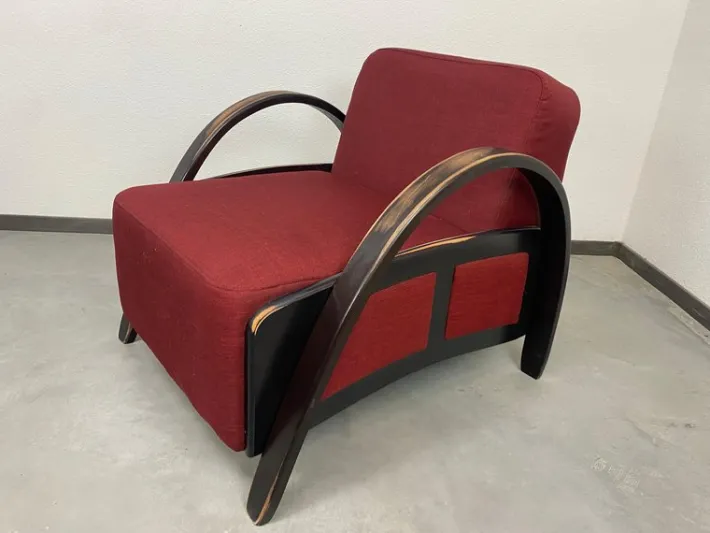 Pamono Art Deco Style Armchairs, 1980s, Set of 2