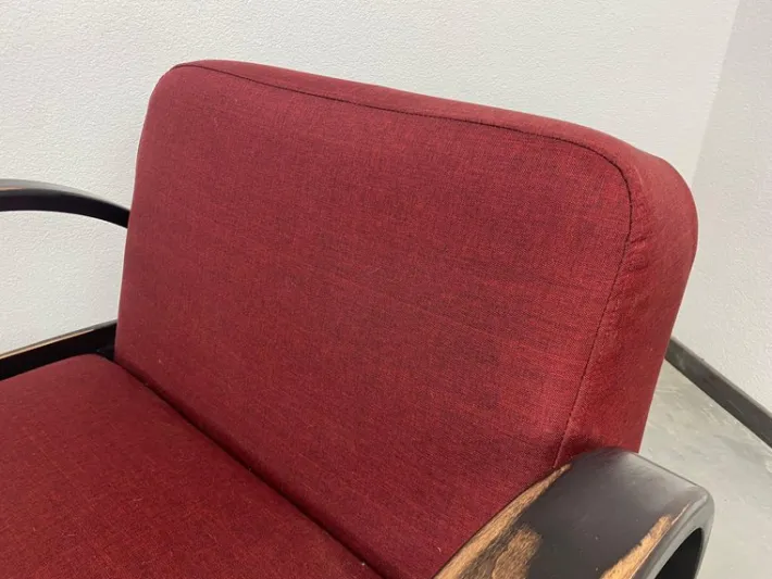 Pamono Art Deco Style Armchairs, 1980s, Set of 2