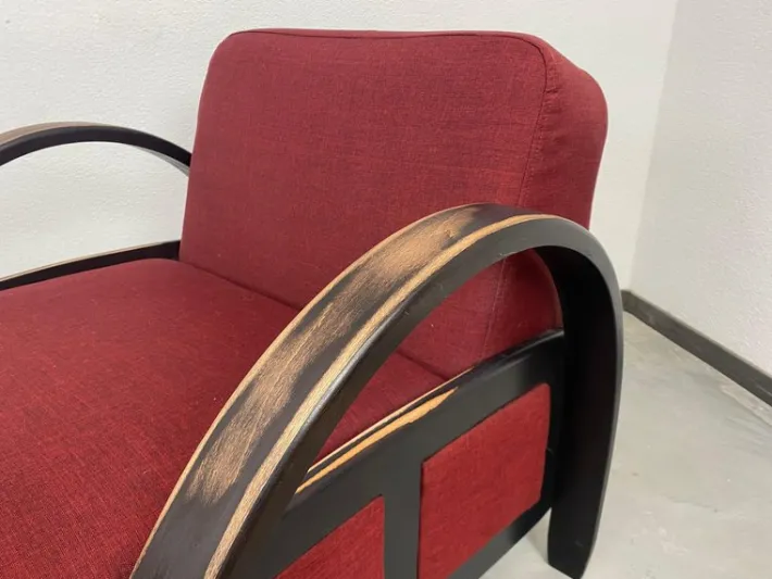 Pamono Art Deco Style Armchairs, 1980s, Set of 2