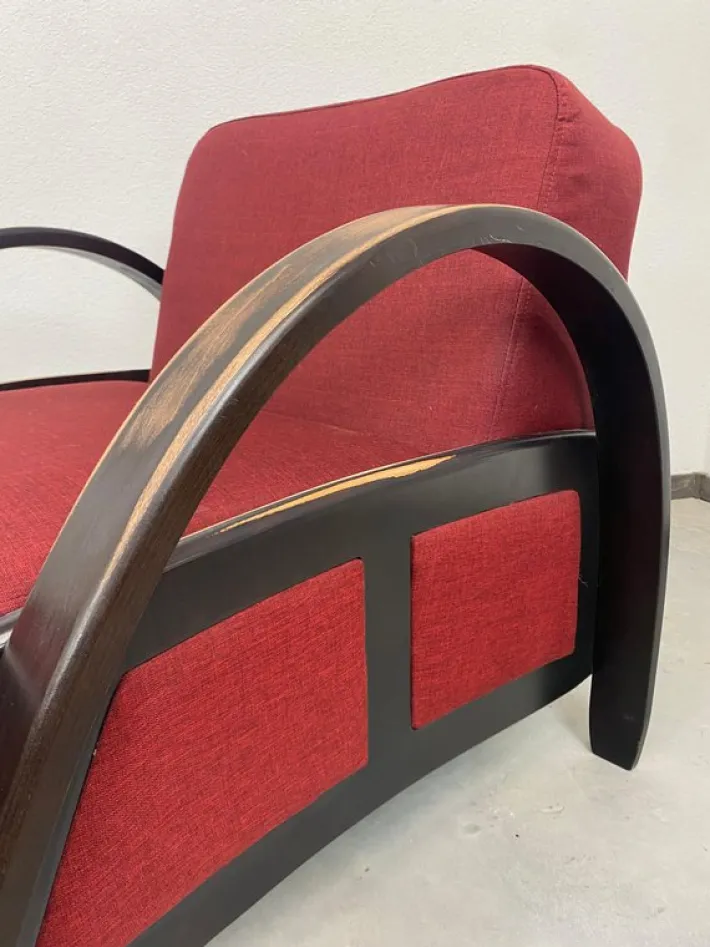 Pamono Art Deco Style Armchairs, 1980s, Set of 2