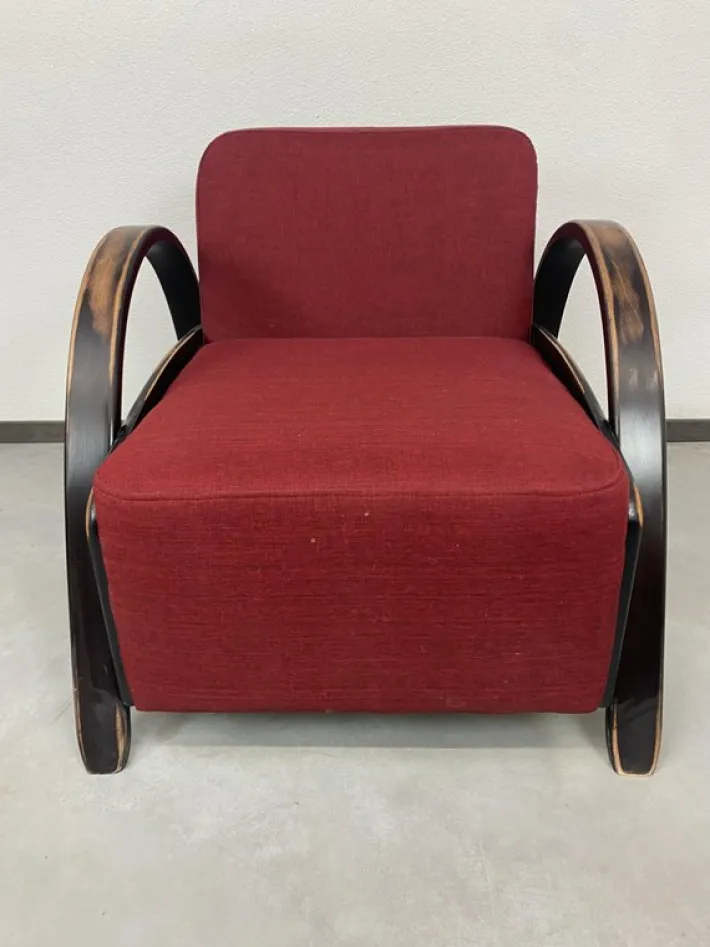 Pamono Art Deco Style Armchairs, 1980s, Set of 2