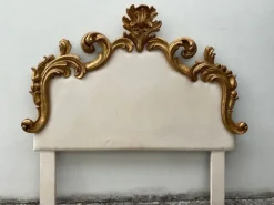 Pamono Art Deco Style Bed Headboard in Wood with Gold Leaf Sale