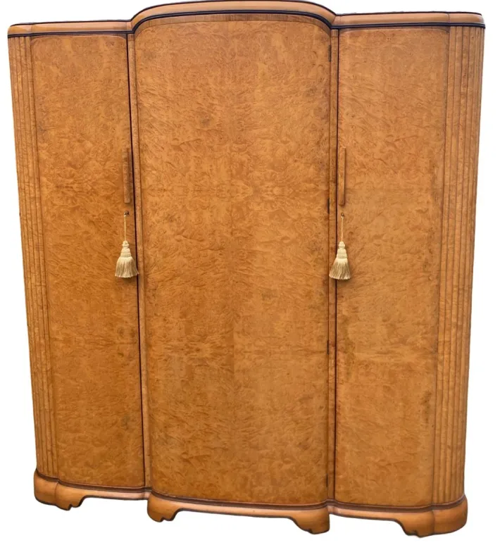 Pamono Art Deco Triple Wardrobe by Harry and Lou Epstein, 1930s Online