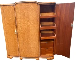 Pamono Art Deco Triple Wardrobe by Harry and Lou Epstein, 1930s Online