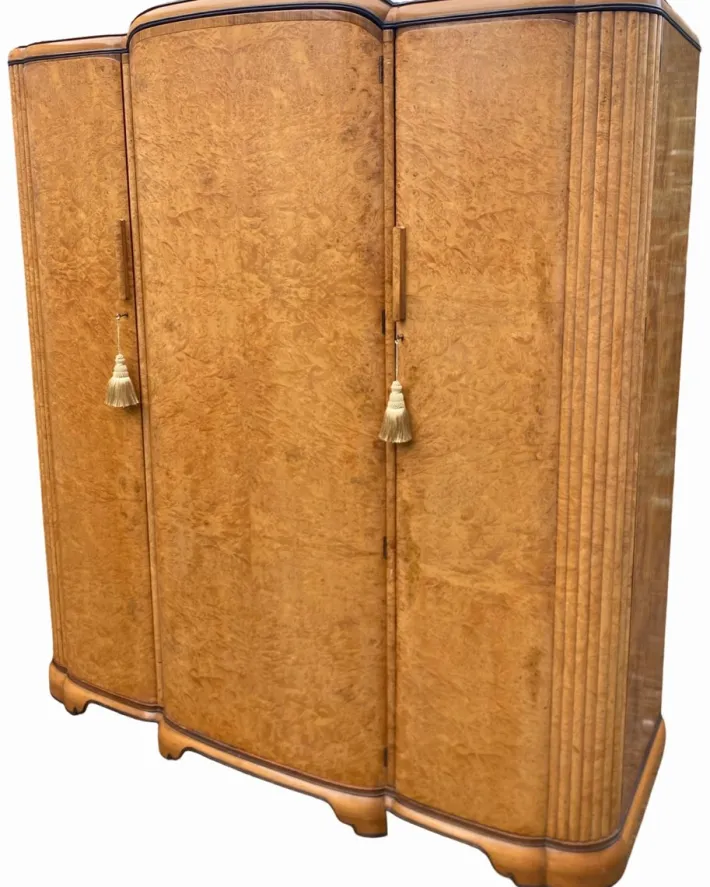 Pamono Art Deco Triple Wardrobe by Harry and Lou Epstein, 1930s Online