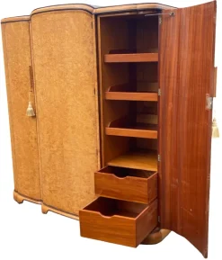 Pamono Art Deco Triple Wardrobe by Harry and Lou Epstein, 1930s Online