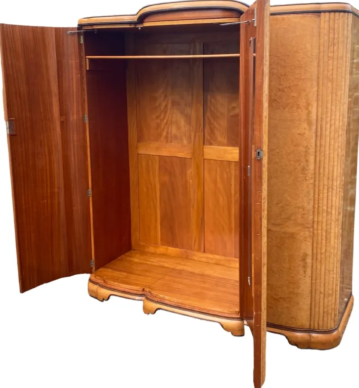 Pamono Art Deco Triple Wardrobe by Harry and Lou Epstein, 1930s Online