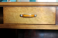 Pamono Art Deco Veneer Rosewood and Maple Vanity with Bakelite Handles, Italy, 1930s Sale