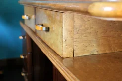 Pamono Art Deco Veneer Rosewood and Maple Vanity with Bakelite Handles, Italy, 1930s Sale