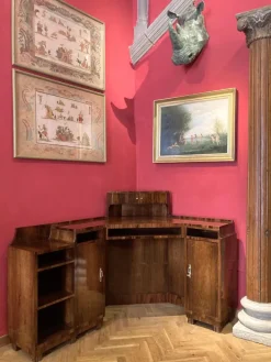 Pamono Art Deco Veneer Writing Desk or Vanity Table, 1920s