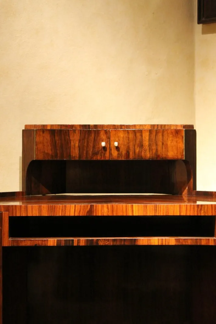 Pamono Art Deco Veneer Writing Desk or Vanity Table, 1920s