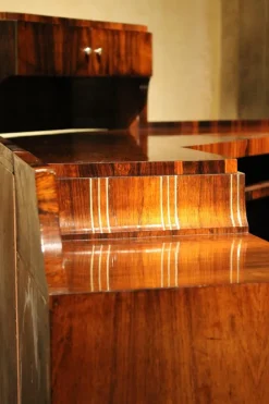 Pamono Art Deco Veneer Writing Desk or Vanity Table, 1920s