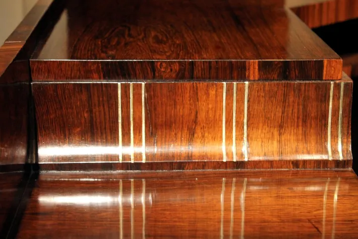 Pamono Art Deco Veneer Writing Desk or Vanity Table, 1920s