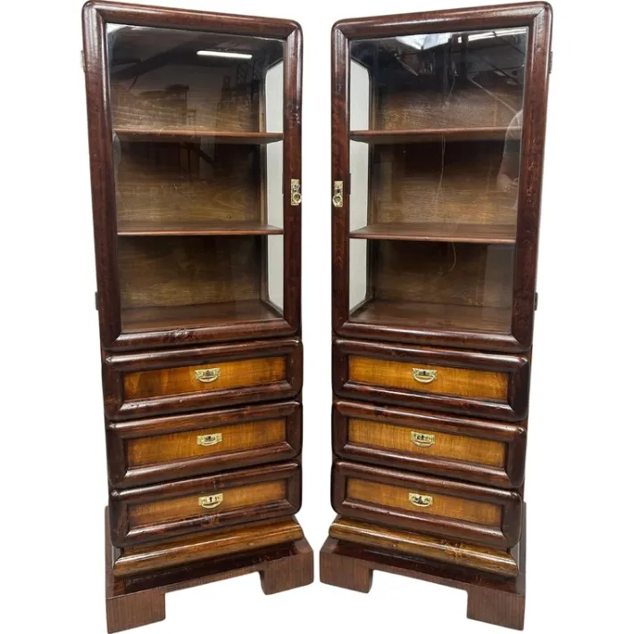 Pamono Art Deco Vitrines, 1930s, Set of 2 Online