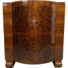 Pamono Art Deco Walnut Bar Cabinet attributed to Thonet, 1930s Hot
