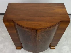 Pamono Art Deco Walnut Bar Cabinet attributed to Thonet, 1930s Hot