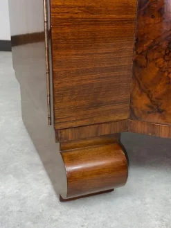 Pamono Art Deco Walnut Bar Cabinet attributed to Thonet, 1930s Hot