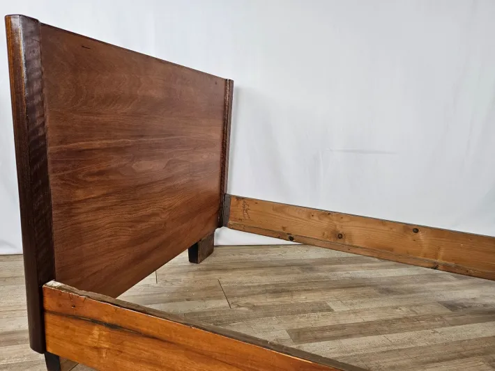 Pamono Art Deco Walnut Bed, 1940 Online
