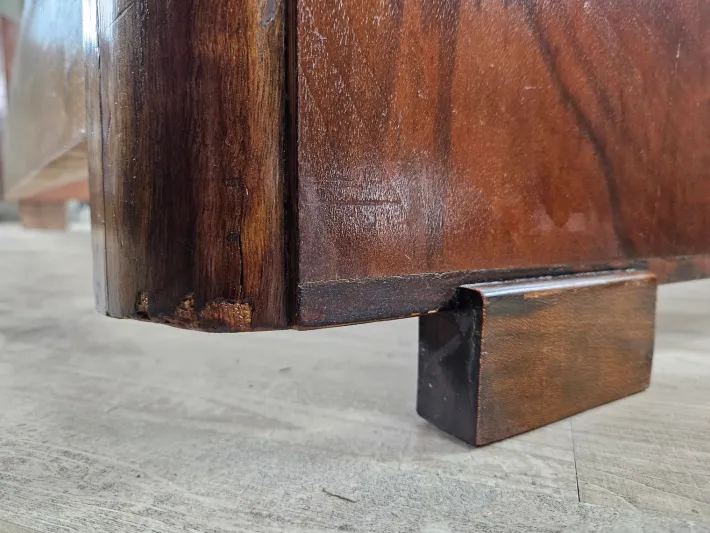 Pamono Art Deco Walnut Bed, 1940 Online