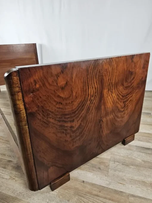 Pamono Art Deco Walnut Bed, 1940 Online