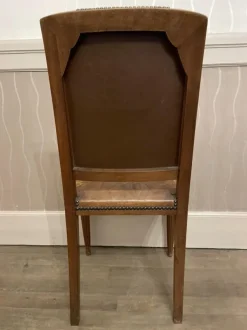 Pamono Art DEco Walnut Dining Tables and Chairs, Set of 12