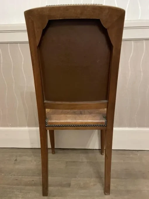 Pamono Art DEco Walnut Dining Tables and Chairs, Set of 12