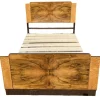 Pamono Art Deco Walnut Double Bed, 1930s Best