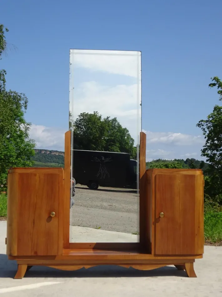 Pamono Art Deco Walnut Dressing Table, 1920s Hot