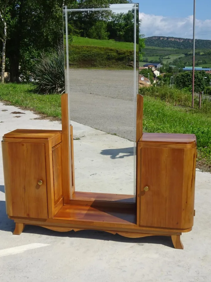 Pamono Art Deco Walnut Dressing Table, 1920s Hot