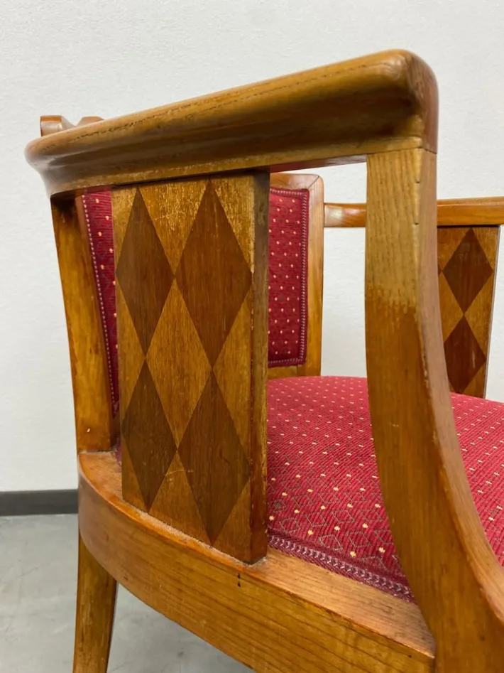 Pamono Art Deco Walnut Office Chair, 1930s Hot