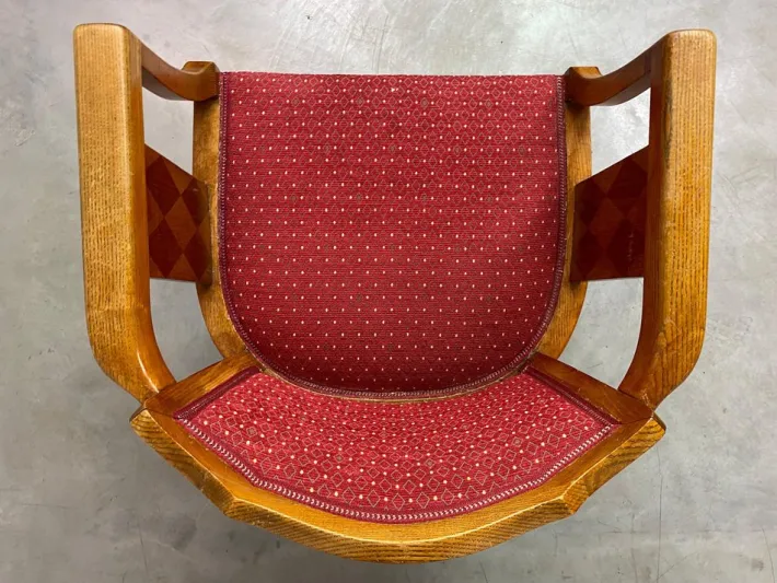 Pamono Art Deco Walnut Office Chair, 1930s Hot
