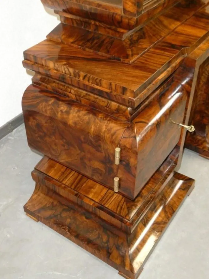 Pamono Art Deco Walnut Showcase, 1930s, Set of 2 Online