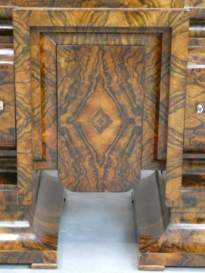 Pamono Art Deco Walnut Showcase, 1930s, Set of 2 Online