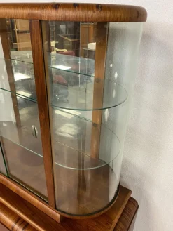 Pamono Art Deco Walnut Showcase, 1930s Clearance